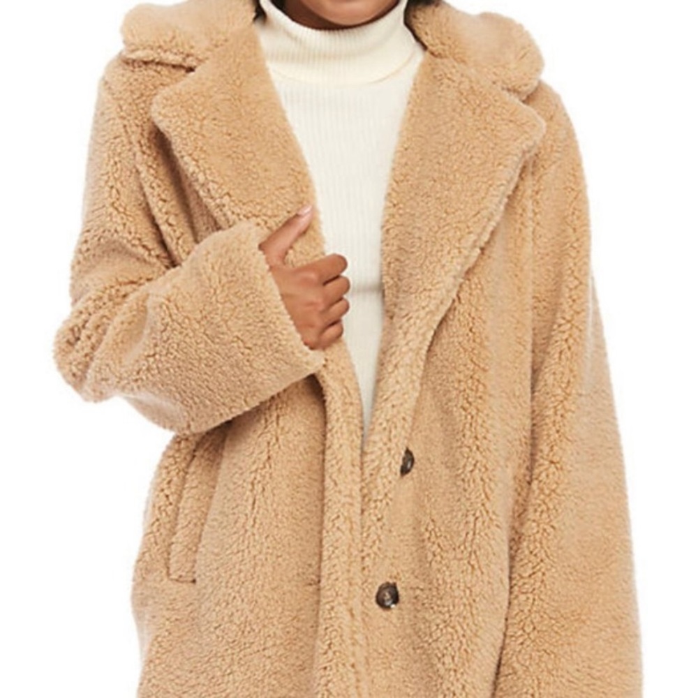 C&C California Fleece Teddy Bear Tan Coat